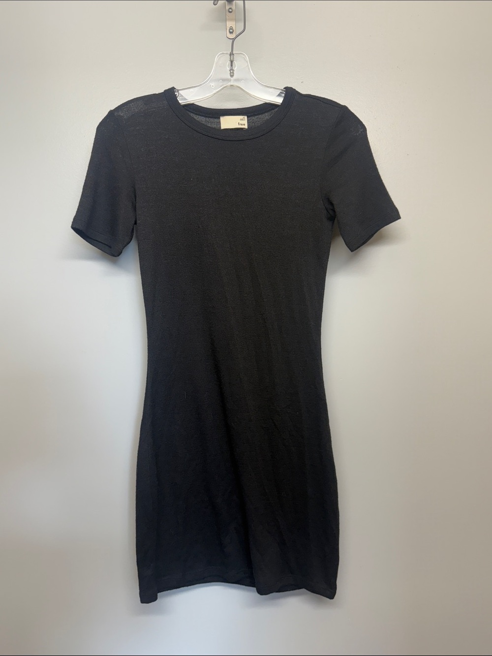 Wilfred Black Short-Sleeve Midi Knit Dress - Picture 1 of 6